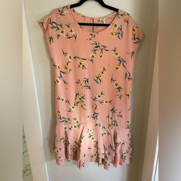 Joie Coreen Silk Floral High Low Tiered Ruffle Flounce Hem Dress - Picture 3 of 6